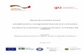 Manual de proceduri privind - chamber.md · Acest manual vine să completeze Regulamentul de bază privind achizițiile publice al GIZ Moldova, elaborat în conformitate cu regulile