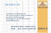 Raport anual de activitate - itim-cj.ro anual de activitate 2012.pdf · metale grele pentru studii de distribuție în matrici de mediu și biotă; determinări de compusi organici