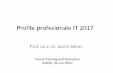 Profile profesionale IT 2017 - Smart Cities of Romaniaromaniasmartcities.ro/wp-content/uploads/2017/05/scor-et-08.pdf · Profile profesionale IT 2017 Prof. univ. dr. Vasile Baltac