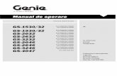 Manual de operare - Geniegenie.njjzg.com/database/Operators/romanian/T107027RO.pdf · Manual de operare Ediţia a şaptea † Al șaptelea tiraj Siguranţa zonei de lucru 10 GS-30