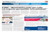 FMI: “România este pe cale să repete greșelile trecutului!” · FMI: “România este pe cale să repete greșelile trecutului!” Autoritățile de la București trebuie să