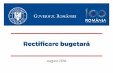 Rectificare bugetară - gov.rogov.ro/fisiere/stiri_fisiere/Rectificare_bugetara.pdf · - 6 - PRINCIPII Asigurarea integrală a sumelor pentru pensii și salarii până la finalul