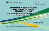 Romanian Statistical Review Supplement nr. 11 / 2018 · analiza accesului immurilor la finanare 28 analysis of smes’ access to finance 38 bianca silvia chisulescu aspecte privind