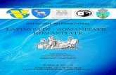 LATINITATE - ROMANITATE - ROMÂNITATEasociatiadice.org/pdf/Program_LRR_2016.pdf · Semnul lingvistic în paremiologia româno-engleză Sorina BANU VENETE, Didactica structurilor condiționale