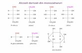 Alcooli derivati din monozaharuri · D(+)-glucoza In stare libera Fructe, flori miere Combinata polizaharide oligozaharide In sange 0,1% > 0,1% diabet