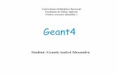 Geant4 - Departament Fizica _CS_1_2016... · Proiect cercetare științifică 1. Main objective Basic introduction to Geant4 software Installation of Geant4 software in LaMAR lab.