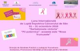 Luna Internaţională de Luptă Împotriva Cancerului de Sân ... · România, cancerul mamar este pe primul loc atât în ce priveşte incidenţa, cu o rată de 25,2, dar şi mortalitatea,