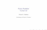 Fizica fluidelor Cursul 12 - physics.uvt.rovictor/fluid/fluid-12.pdf · I Premerg atoare turbulent, ei sunt aparit, ia s, i ampli carea instabilit at, ilor, atunci c^and valoarea