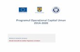 Programul Operațional Capital Uman 2014-2020 POCU.pdf · servicii de consiliere/ consultanță (ex. elaborare plan de afaceri, consultanță juridică, contabilitate, marketing,
