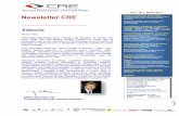 Vol.1, Nr.1, Martie 2012 Newsletter CRE NEWSLETTER nr 1, martie 2012.pdf · la nivelul Uniunii Europene pe care Newsletter-ul editat de Centrul Român al Energiei își propune să