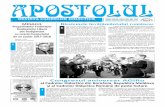 APOSTOLUL - slineamt.ro · (Chişinău, Republica Moldova, 01-05 august); Simpozio-nul Internaţional „Portrete de dascăli” (Izmail, Ucraina, 05-07 august) şi Şcoala Internaţională