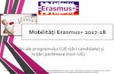 Mobilităţi Erasmus+ 2017-18 - upt.ro/Studenti Outgoing/Prezentare_ErasmusPlus... · •Copie atestat de cunoaștere a limbii străine în care se va efectua mobilitatea, •Adeverinţă