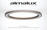 SOLUŢII de ILUMINAT PROFESIONALE - almalux.roalmalux.ro/wp-content/uploads/Catalog_ALMALUX_2017_low_res.pdf · 1. sisteme pentru iluminat rezidenŢial și birouri 2. sisteme pentru