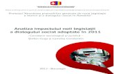 Analiza impactului noii legislaţii a dialogului social ... · Proiect co-ﬁnanţat printr-un grant din partea Elveţiei prin intermediul Contribuţiei Elveţiene la Uniunea Europeană