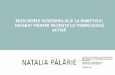 REZULTATELE SCREENING-ULUI LA DIABETULUI ZAHARAT … · 2.Evaluarea rezultatelor de screening la diabetul zaharat printre pacienții cu tuberculoză activă din Republica Moldova,