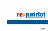 un proiect Romanian Business Leaders - repatriot.ro · Re>patriot, proiect de repatriere prin antreprenoriat, inițiatde peste 30 de lideri din business-ul românesc, antreprenori
