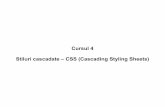 Cursul 4 Stiluri cascadate – CSS (Cascading Styling Sheets)ai.ac.tuiasi.ro/Doc/curs/Curs_04.pdf4.2. Nivelele CSS • CSS1 (Cascading Style Sheets - level 1) – mecanism simplu care
