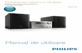 Manual de utilizare - download.p4c.philips.com · produce sunete în game de decibeli care pot provoca pierderea auzului pentru o persoană normală, chiar pentru expuneri mai mici