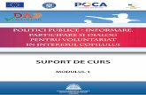 POLITICI PUBLICE - informare, participare si dialog pentru ...dap-voluntar.crips.ro/uploads/suport_curs_modul_1.pdf„POLITICI PUBLICE - informare, participare si dialog pentru voluntariat
