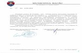 municipiulbacau.ro · Raportul de specialitate al Serviciulul Managementul Resurselor Umane si Admimstrativ, inregistrat cu nr. 5841 / 13.062018; Prevederile art 28 alin (l) din Legea