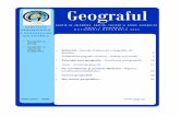 Geograful - apgr.euapgr.eu/downloads/Geograful_1_2009.pdf · diferenţiate, dar şi de tendinţele de uniformizare funcţională prin globalizare, înţelegerea corectă a fenomenelor