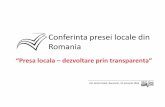 Conferinta presei locale din Romania - brat.ro · Caut info. despre produse/ servicii in vederea achizitiei Ascult materiale audio Particip la jocuri de noroc sau pariuri sportive