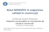 Rolul MDRAPFE în asigurarea - advantageaustria.org file- Proiect de HG privind stabilirea condiţiilor pentru comercializarea produselor pentru construcţii - Proiect de HG pentru