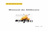 Manual de Utilizare - i.dedeman.ro · Transmisie Cu angrenaj in baie de ulei Viteza de rotire 120 r / min (2) Denumirile pieselor şi componentelor importante ale cultivatorului Figura