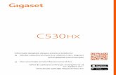 Gigaset C530HX · Acest ghid prezintă în detaliu/descrie toate funcțiile disponibile pentru receptorul dvs. HX. Funcționalitatea completă cu bazele Gigaset este descrisă în