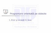 Programare orientată pe obiecteusers.utcluj.ro/~igiosan/Resources/POO/Curs/POO07.pdf · Exemplu: clasa ce implementează un arbore binar echilibrat; un invariant al clasei ar fi