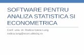 Software pentru analiza statistica si econometrica - FSEGArodica.lung/sase/cursuri/sas1.pdf · SOFTWARE PENTRU ANALIZA STATISTICA SI ECONOMETRICA Conf. univ. dr. Rodica Ioana Lung