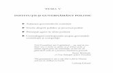 INSTITUŢII ŞI GUVERNĂMÂNT POLITIC - cosmin-marinescu.rocosmin-marinescu.ro/wp-content/uploads/2019/01/Tema-5-Curs.pdfeconomia instituţională, de vreme ce sistemul politic de