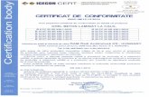 Certificat 0503oamkft.hu/cdn/uploads/sr-438-stab.pdf · SR CERTIFICAT DE ACFEITAFE PR CERTIFICAT DE CONFORMTAŒ 0503.1M/12.12.2014 Prin prezentul certificat de conformitate se atestä