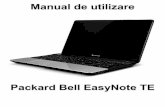 Packard Bell EasyNote TE - produktinfo.conrad.com · Acest ghid are rolul de a v ă familiariza cu caracteristicile computerului dvs. şi de a vă înlesni lucrul cu acesta. După