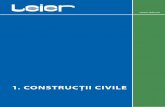 1. ConstruCţii Civile - proidea.ro · vizitare ale canalelor. Betonul elementelor este fabricat din ciment rezistent la sulfaţi. Materia de bază a elementelor de construcţii civile