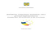 RAPORTUL STRATEGIC NAŢIONAL 2012 privind implementarea ...ec.europa.eu/regional_policy/how/policy/doc/strategic_report/2012/ro... · Prezentul Raport Strategic a fost elaborat în