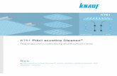 K761 RO 01 · Montare rapidă indiferent de condiţiile meteorologice Pentru montare şi şpăcluire, consultaţi Ghidul de montaj Knauf TRO14L Descrierea produsului Plăcile acustice