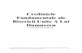 Credinţele Fundamentale ale Bisericii Unite A Lui Dumnezeustreaming.ucg.org/languages/easteuropean/Romanian/FBRomanian.pdf · Fundamental Beliefs of the United Church of God, an