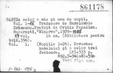  · 861178 CARTDA cel r o mie una de nopÿi. Vol. 1—75 Traducere de Hara Iambie Grämescu.Prefa#ä de Ovidiu Pa adima. Buc , rvatt , 1978— 16 cm. (Biblioteca pentru