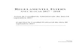 ANUL ŞCOLAR 2017 – 2018 fileDISPOZIŢII GENERALE Art.1. Prezentul regulament cuprinde reguli și norme privind organizarea şi funcţionarea Colegiului Naţional „Vasile Alecsandri”