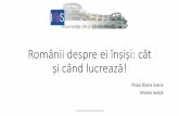 Românii despre ei în i: cât · Populația ocupată cu program parțial de lucru (1) Institutul Național de Statistică 5 84.8% 6.2% 9.0% Distribuția populației ocupate cu program