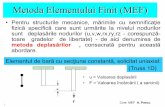 Metoda Elementului Finit (MEF) · metoda deplas`rilor , consacrat` pentru aceast` abordare. Metoda Elementului Finit (MEF) Elementul de bar` cu sec\iune constant`, solicitat uniaxial: