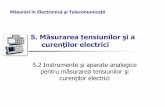 5. Măsurarea tensiunilor şi a curenţilor electriciarusu/MEE2/Prezentari curs/prezentare 11 MEE2...Măsurări în Electronică şi Telecomunicaţii 5. Măsurarea tensiunilor şi