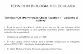 Tehnica PCR (Polymerase Chain Reaction) – variante şi ...dbbm.bio.unibuc.ro/pdf/licenta_2014/biochimie/Tehnici_BM.pdf · • Practic are loc amplificarea unui fragment dintr-o