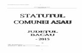 NR. Inregistrare ANEXA 1 /HCL nrdata · Anuarul Socec din 1925 consemnează apariția comunei Asău, formată atunci din satele Apa Asău, Asău, Consiliul local al comunei ASAU -