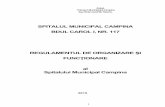 SPITALUL MUNICIPAL CAMPINA BDUL CAROL I, NR. 117 ...content/ROF2015.pdf · Circuitul alimentelor 24.7.1. Procedura pentru circuitul alimentelor, orar de transport 24.8 Circuitul lenjeriei