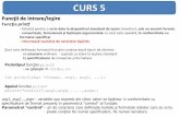 CURS 5 - phys.ubbcluj.rovchis/cursuri/info/c05ppt.pdf · CURS 5 Funcţii de intrare/ieşire Funcţia printf - folosită pentru a scrie date la dispozitivul standard de ieşire (monitor),