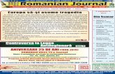 Controversela Legea Antilegionară ANIVERSARE 25 DE ANromanianjournal.us/wp-content/uploads/2015/02/Romanian_Journal-sep-2...Nr.769 $2.50 Romanian Journal •PO Box 4009, Sunnyside,