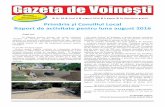 Primăria și Consiliul Local Raport de activitate pentru ...primarievoinesti.ro/new/wp-content/uploads/2013/02/Gazeta-de-Voinesti... · acest trup în mare cinste, după însăşi