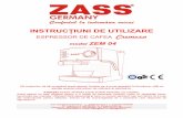 ESPRESSOR DE CAFEA Cremosa - Zass IM ZEM 04.pdf · ESPRESSOR DE CAFEA Cremosa model ZEM 04 Vă mulţumim că aţi cumpărat acest aparat. Înainte de a pune aparatul în funcţiune,